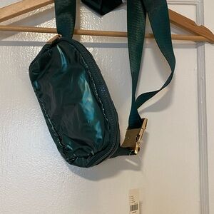 Green Nylon Belt Bag